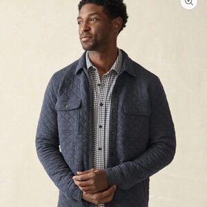 Men's Faherty Quilted Jacket - Navy